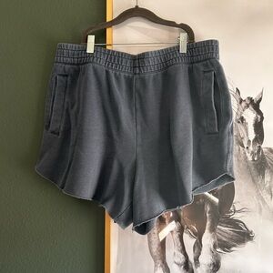 aerie Blue Acid Wash Lounge Shorts